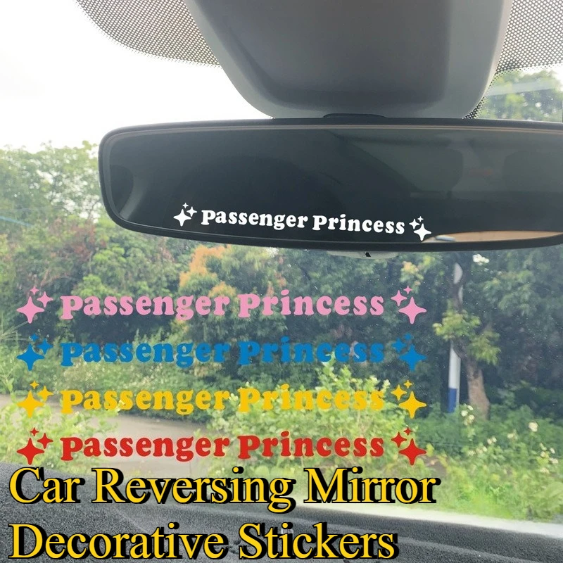2pcs/set car sticker Passenger princess funny creative stickers Mirror Decoration for car rearview mirrors Car Decal