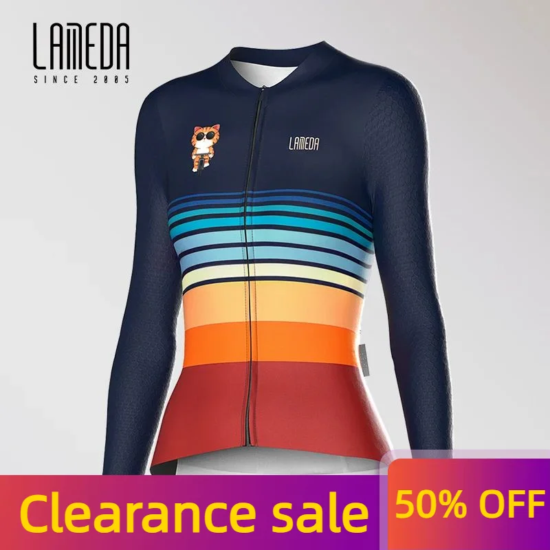 Lameda Women's Cycling Clothing Spring Autumn Long Sleeve Cycling Jersey Quick Drying Women's Bicycle Clothes