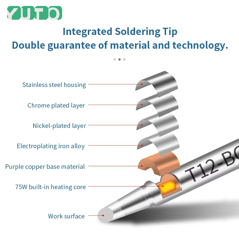 10 Stück T12 Set Lötkolbenspitzen Verschiedene Modelle T12-K KU ILS J02 JL02 BC3 D12 BL Universal T12 Schweißstation Digital