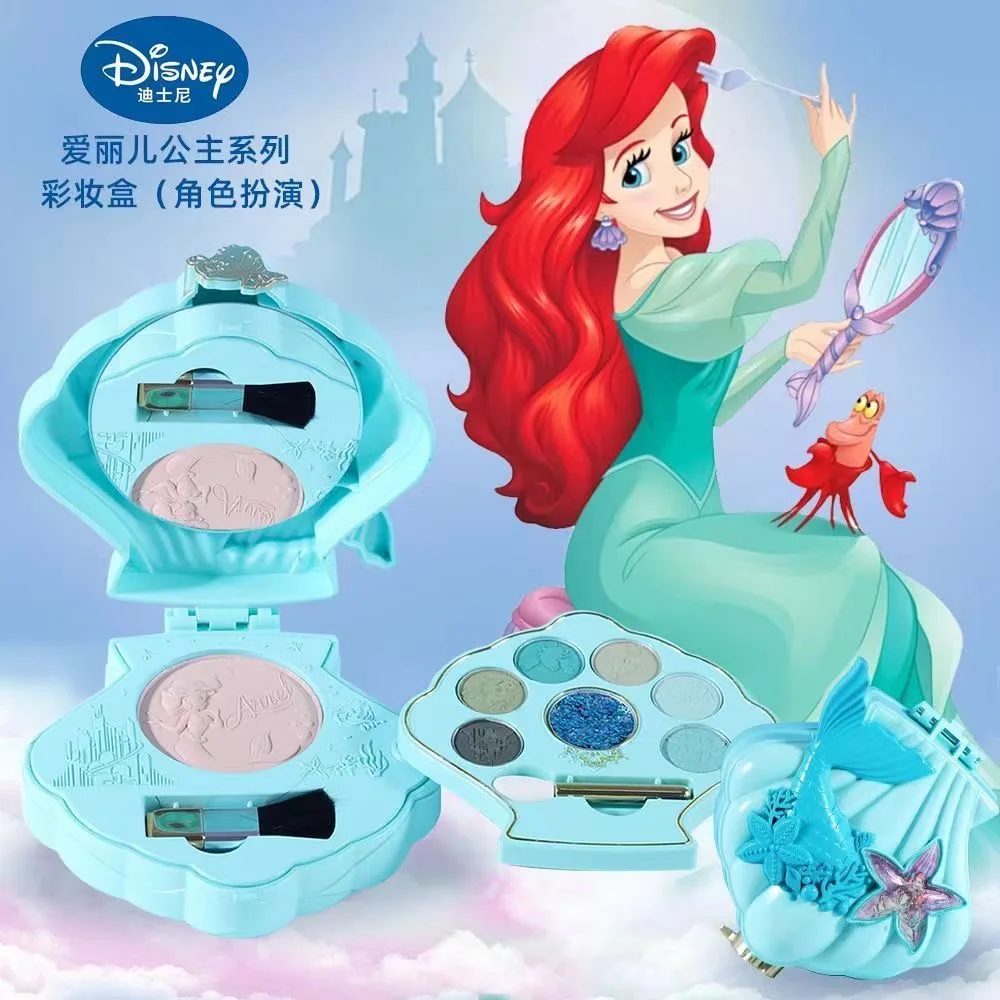 Disney niñas frozen princesa elsa anna cosméticos reales conjunto de belleza juguete con caja niños princesa juguetes de moda princesa campana regalo