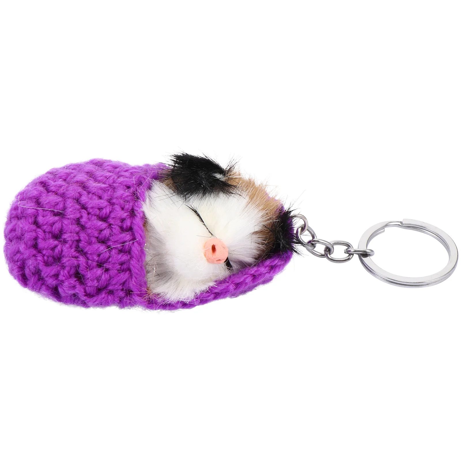 

1Pcs Sleeping Mouse Shape Keychain Premium Material Key Ring Cute Bag Ornament Backpack Decor Ideal Gift for Kids Friends