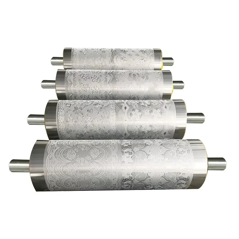 Custom Steel Engraving Rollers for PVC Film Leather Pressed Plastics Embossing Tool Industrial Pattern Making Machine Parts