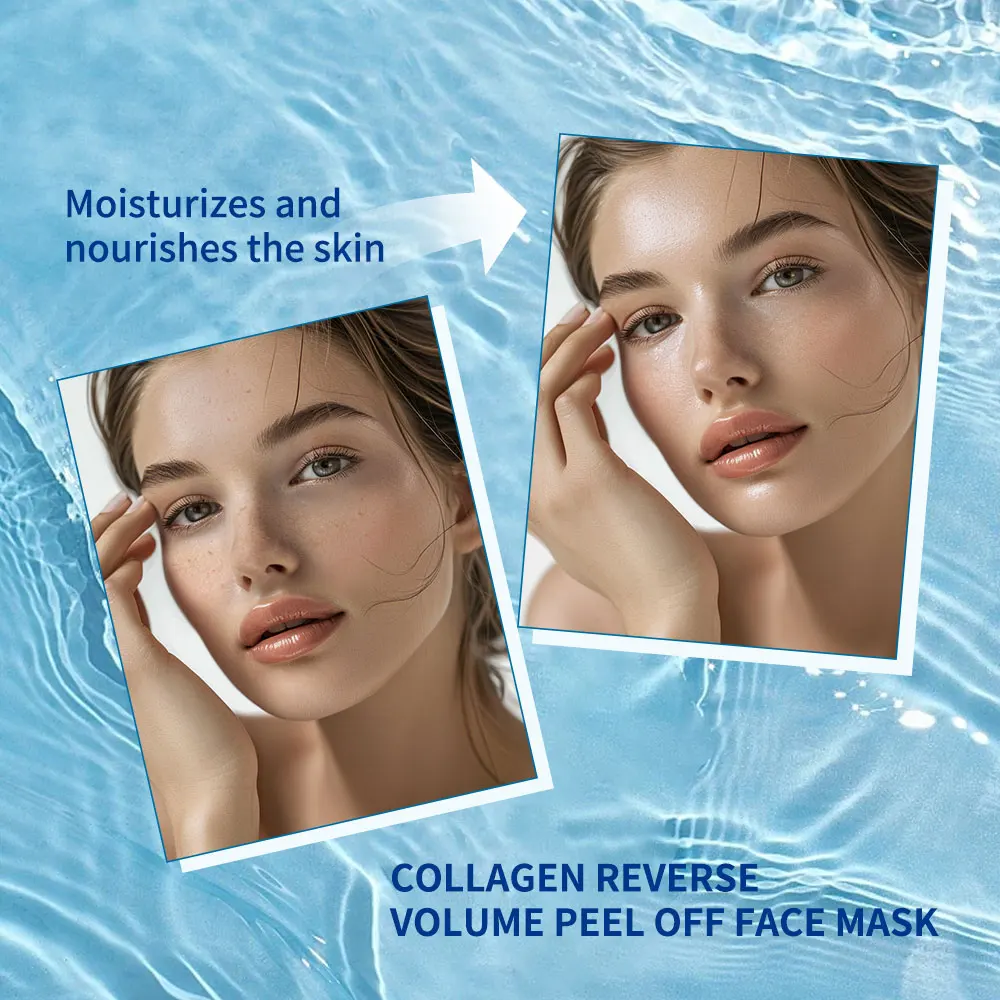 Collagen Peel Off Face Mask Reverse Volume Face Masks Skin Care Deep Collagen Mask Sheet Pack Anti Wrinkle Lifting SS Face Mask