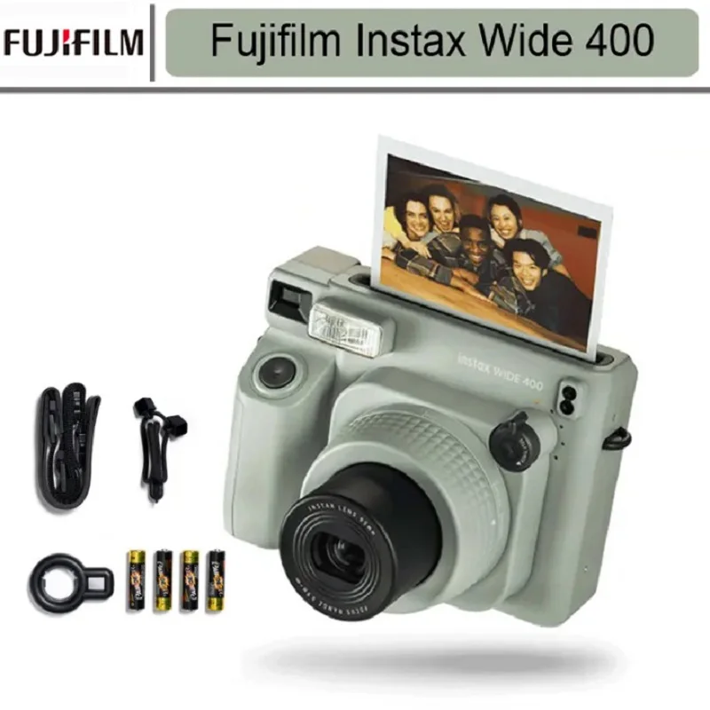 كاميرا Instax واسعة 400 أصلية جديدة كاميرا Fujifilm فورية واسعة 300 ترقية مجموعة قاعدة حبل اليد الاختيارية