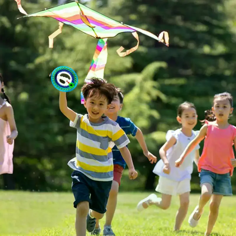 Outdoor Kite Reel Winding Machine Fire Wheel String Flying Tool 150-500M Twisted String Line Round Grip Kite Roll Flying Tool