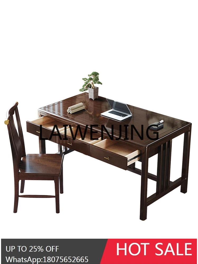 

New Chinese Style Solid Wood Desk Home Living Room Computer Desk Study Furniture