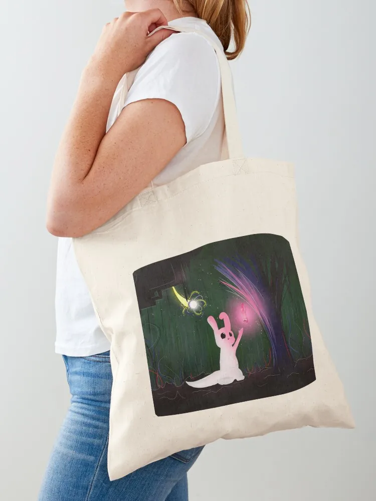 

Glowing Slugcat // Rain World Tote Bag foldable reusable bag Shopping bags tote bag university shopper woman