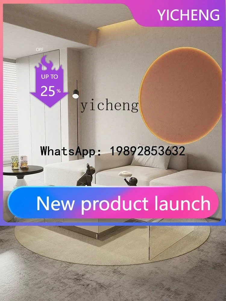 Modern Light Luxury Acrylic Suspension Coffee Table Small Apartment Living Room Home Tea Table
