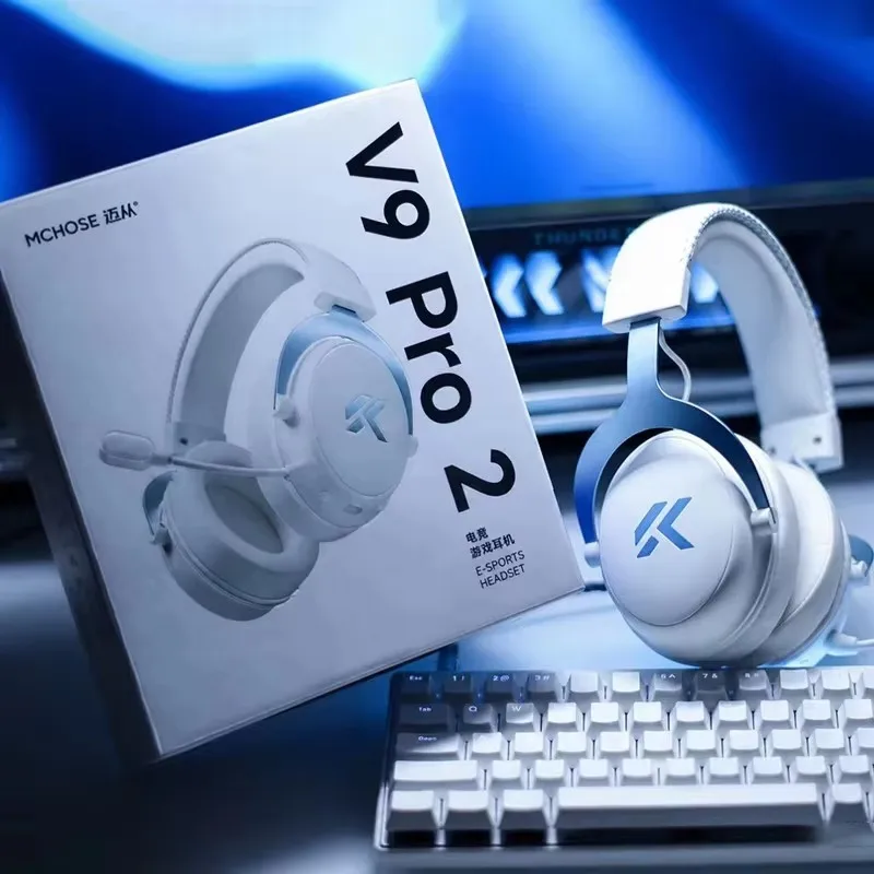 New Hot Sell V9 Pro/V9 PRO 2 Gaming Headset with Four-Mode Connectivity Long Battery Life for Gaming and Entertainment