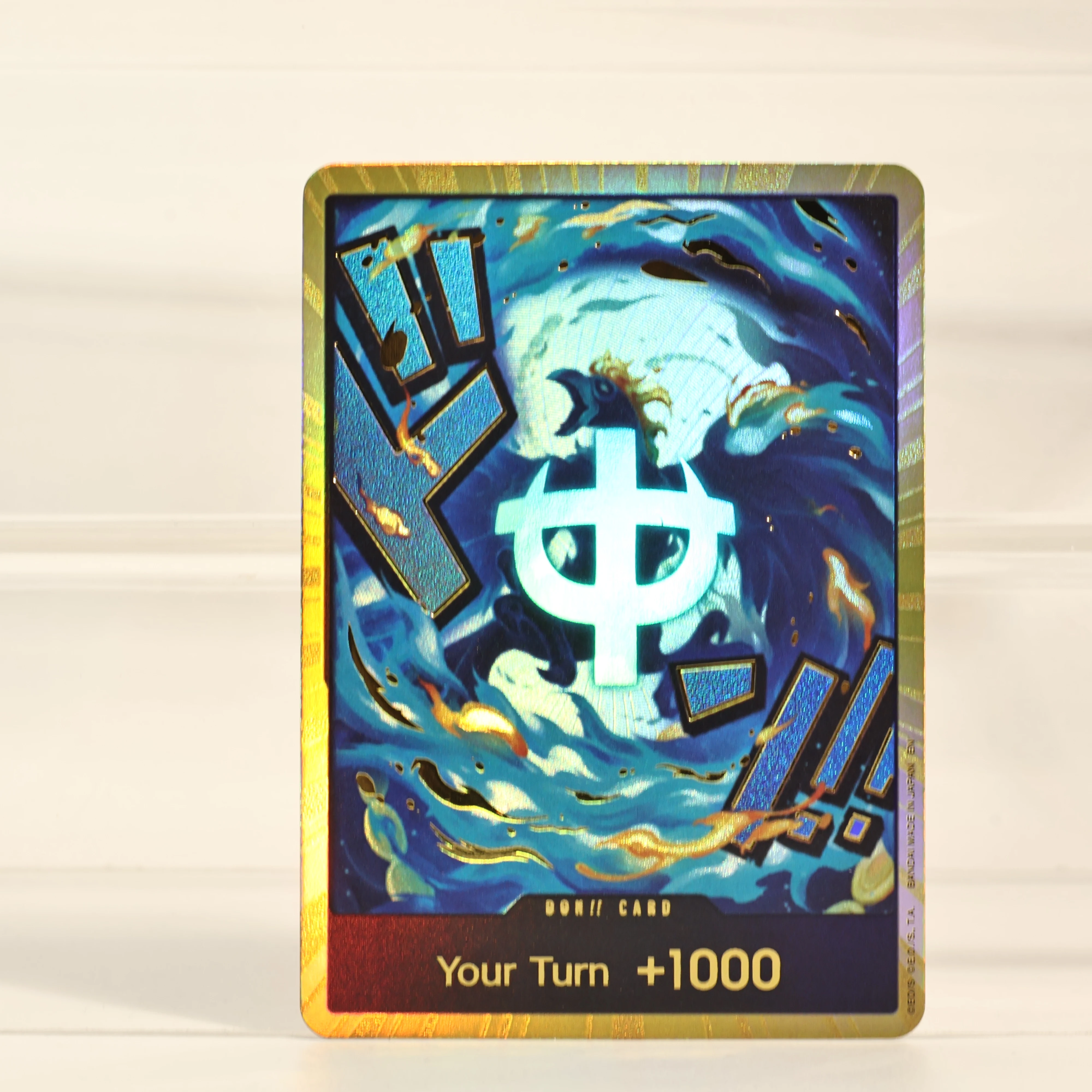1PCS One Piece PRB-02 GOLD DON!! Foil Proxy Card English OPCG Anime Trading Card Collectible Game Card Gift NM