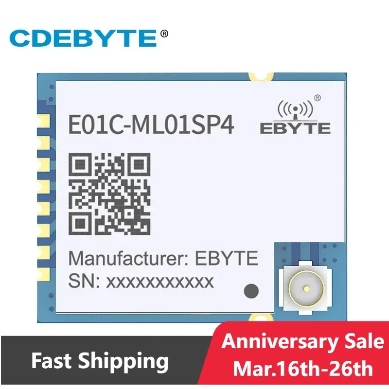 SI24R1 2.4GHz Wireless rf Module PA LNA Power Amplifier CDEBYTE E01C-ML01SP4 SPI SMD Transmitter Receiver for Arduino nRF24L01