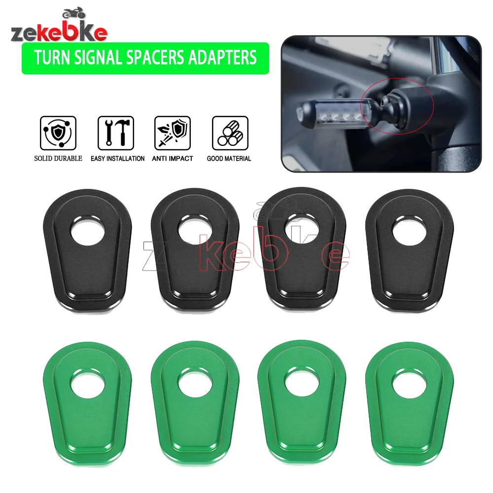 

For KAWASAKI Z125 Z300 Z400 Z650 Z800 Z900 Z1000 Z1000R NINJA Z125R Z400R ER6 Z900RS ZX6R Turn Signals Indicator Adapter Spacers
