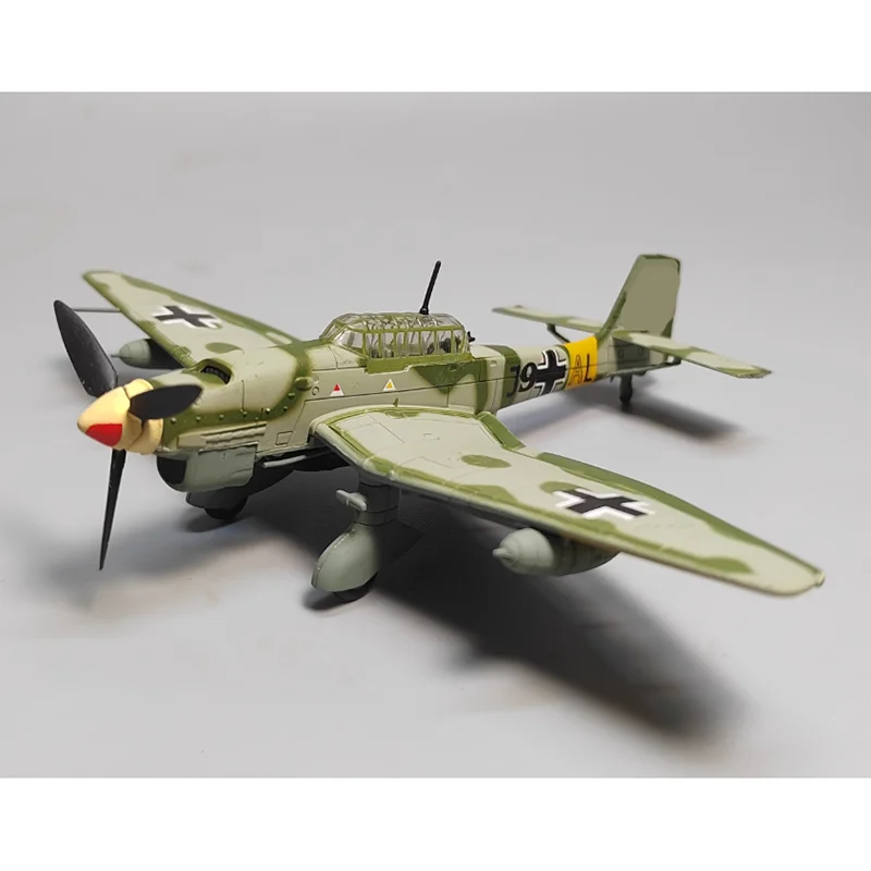 

Diecast Scale 1/72 1/100 German JU87 Stuka Dive Bomber Alloy Model JU-87 Simulation Model Toy Collection Display Decoration