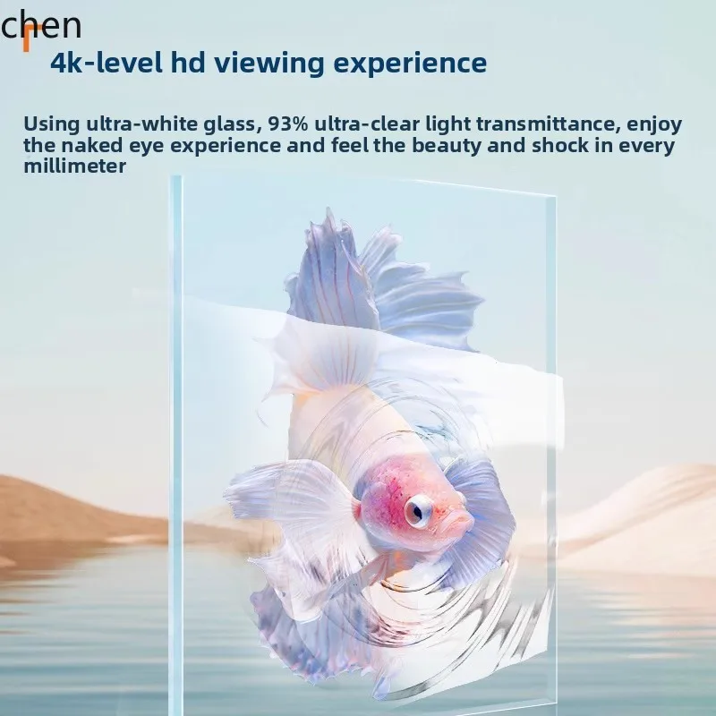 YFY  Smart Desktop Fish Tank Ultra Clear Glass Landscape Aquarium No Water Change Needed