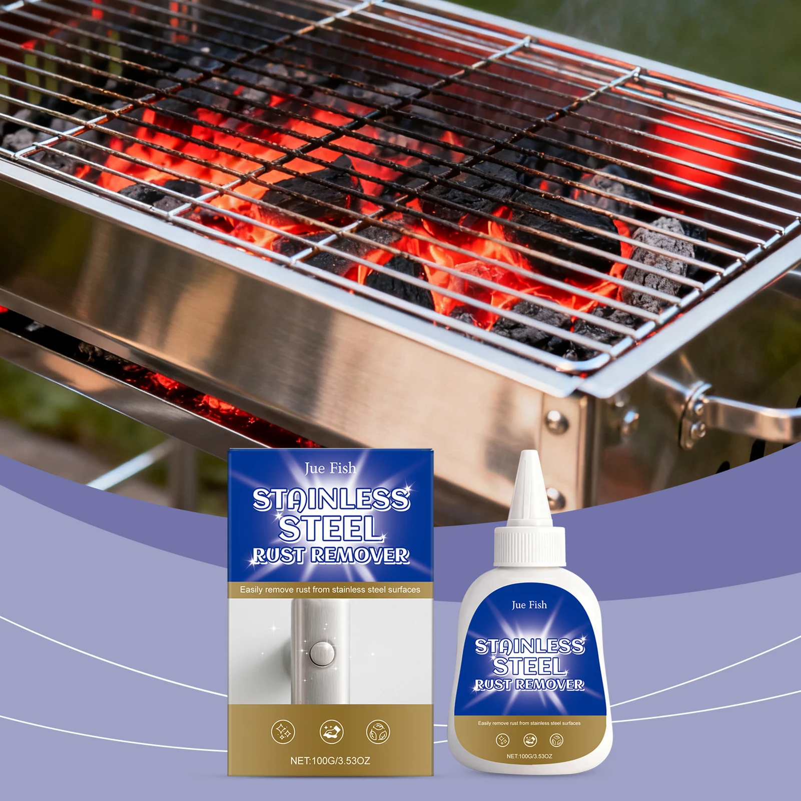 

Stainless Steel Rust Remover Gentle Surfaces Powerful Cleaning Car Wheel Hub Cleaning