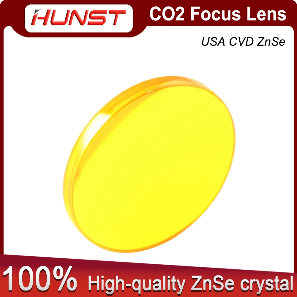 Hunst Eua Cvd Znse Lente Foco Diâmetro 12 mm 18 mm 19.05 mm 20 mm fl 38.1 50.8 63.5 76.2 101.6 mm para Co2 Gravação a Laser Máquina de Corte