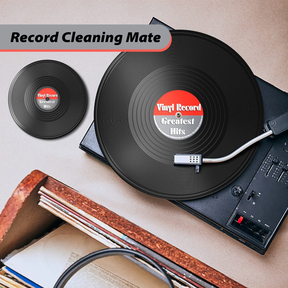 LP Vinyl Record Cleaner Clamp Vinyl Record Lable Saver Protector Waterproof Clean Tool Ultrasonic Cleaner Cleaning