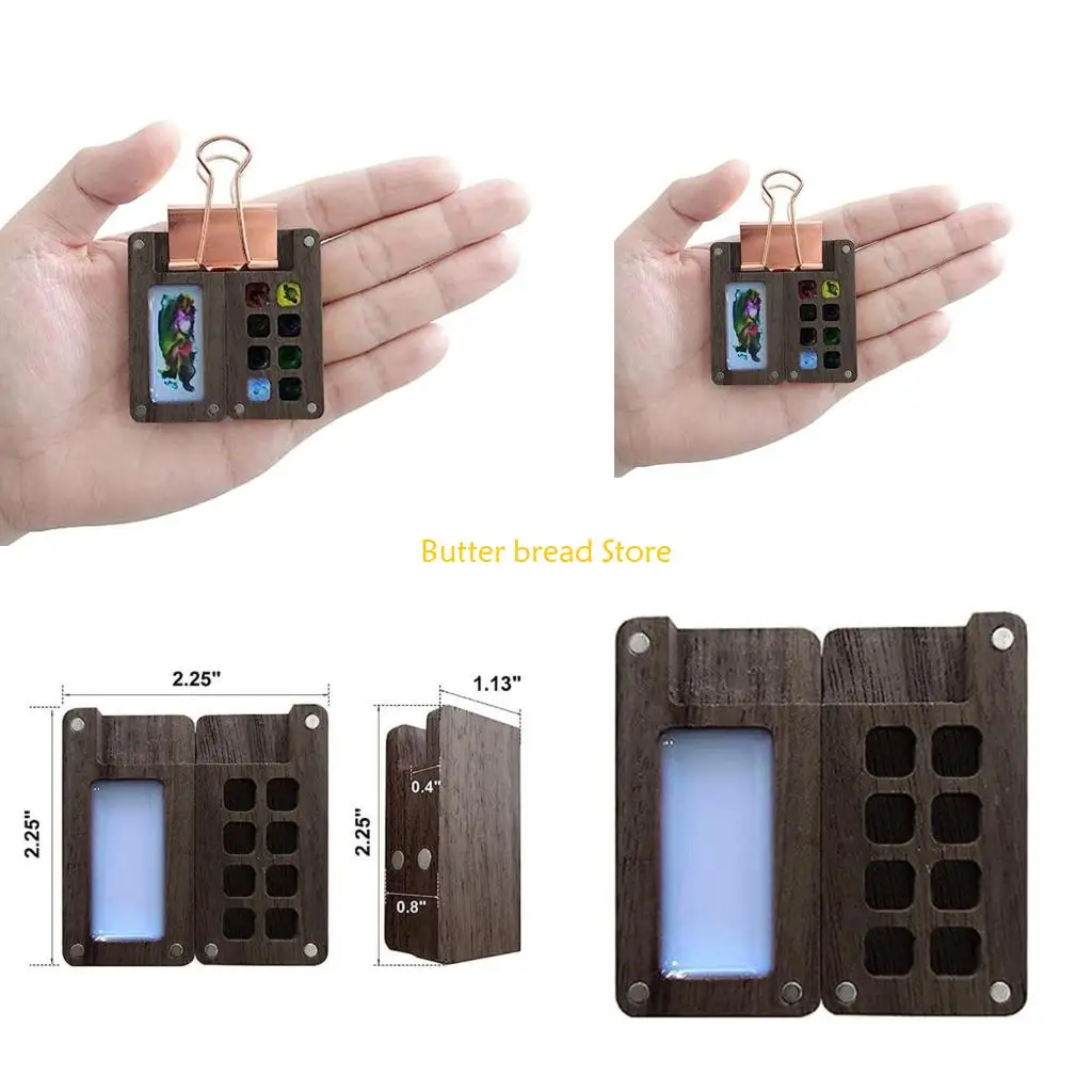 

W89C Деревянная акварельная палитра