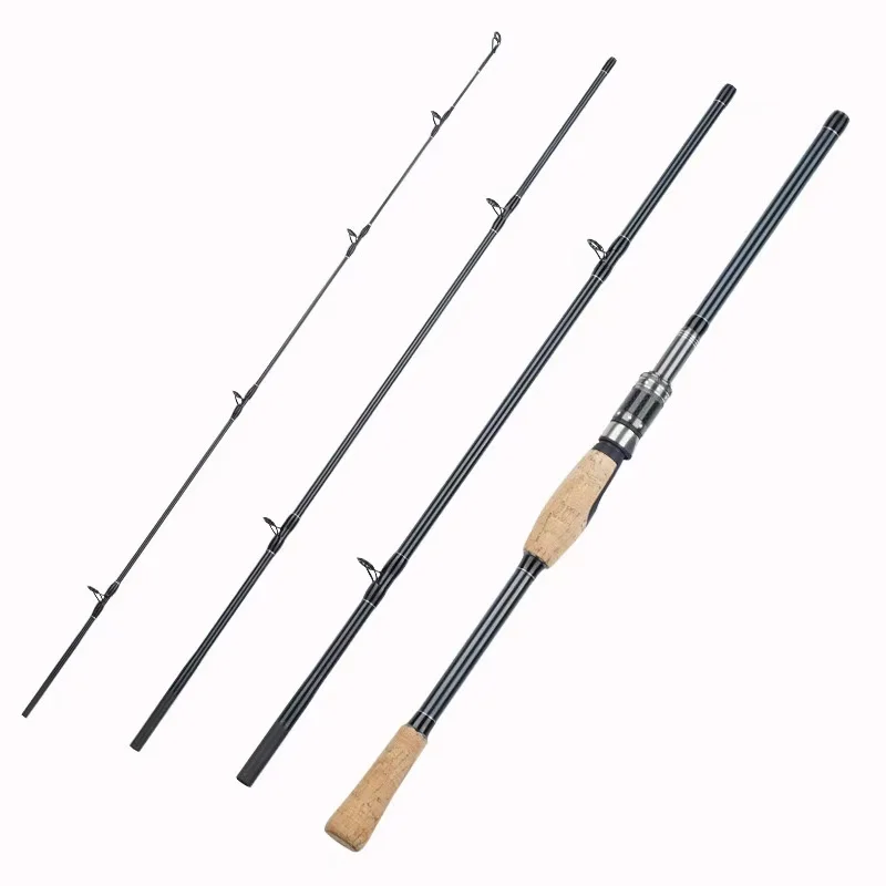 Spinning Casting Carbon Fiber Fishing Rod 2.1m, 2.4m,2.7m Lure Rod ML Action For Saltwater Freshwater