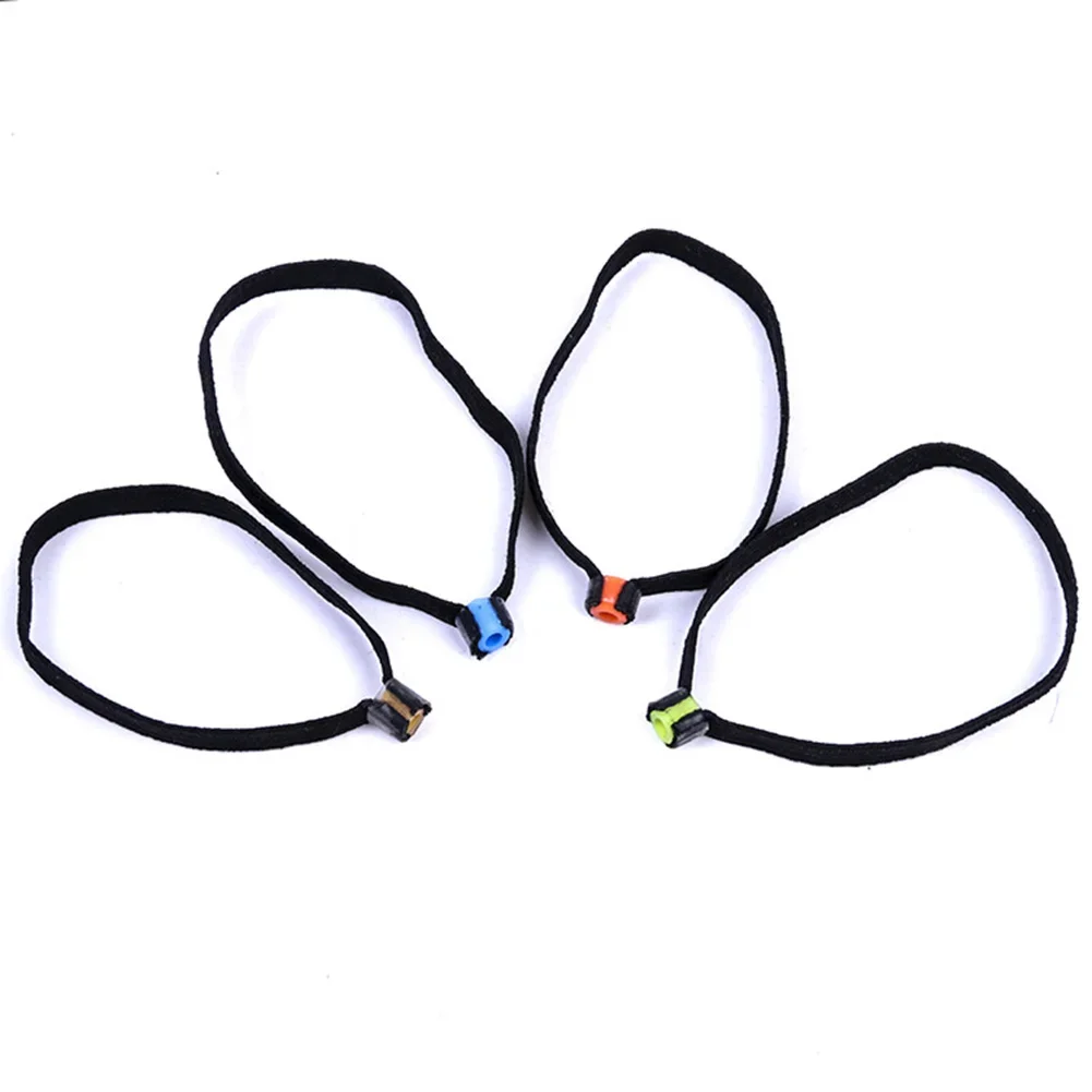 

Fishing Rods Line Ring Outdoor Indoor Accessories Black Elasticity Fly Fishing Parts Polyester Replacement 4 Pcs