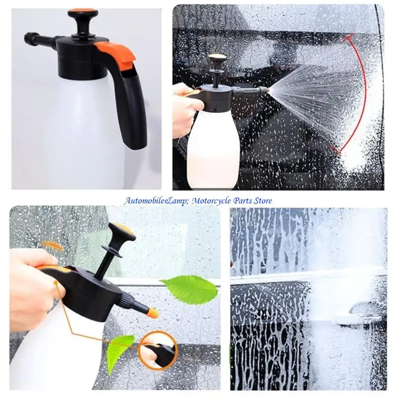 H7BD Hand Foam Sprayer Pressure Snow Nozzle Car Wash Window Cleaning Can