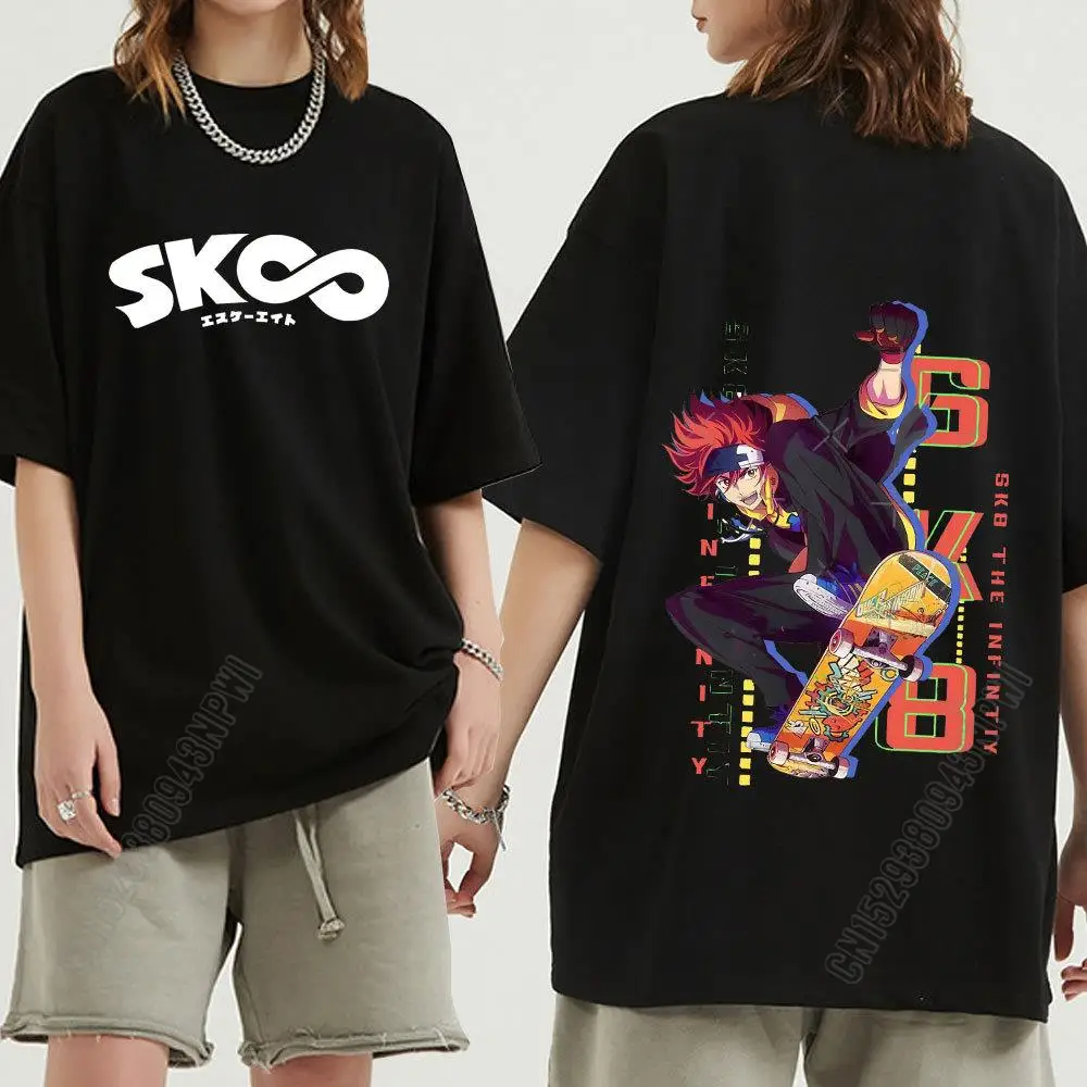 New Japanese Anime Sk8 The Infinity T Shirt Men Kawaii Cartoon Skateboard Boys Graphic Tees Harajuku Cotton Tops T-Shirt Male