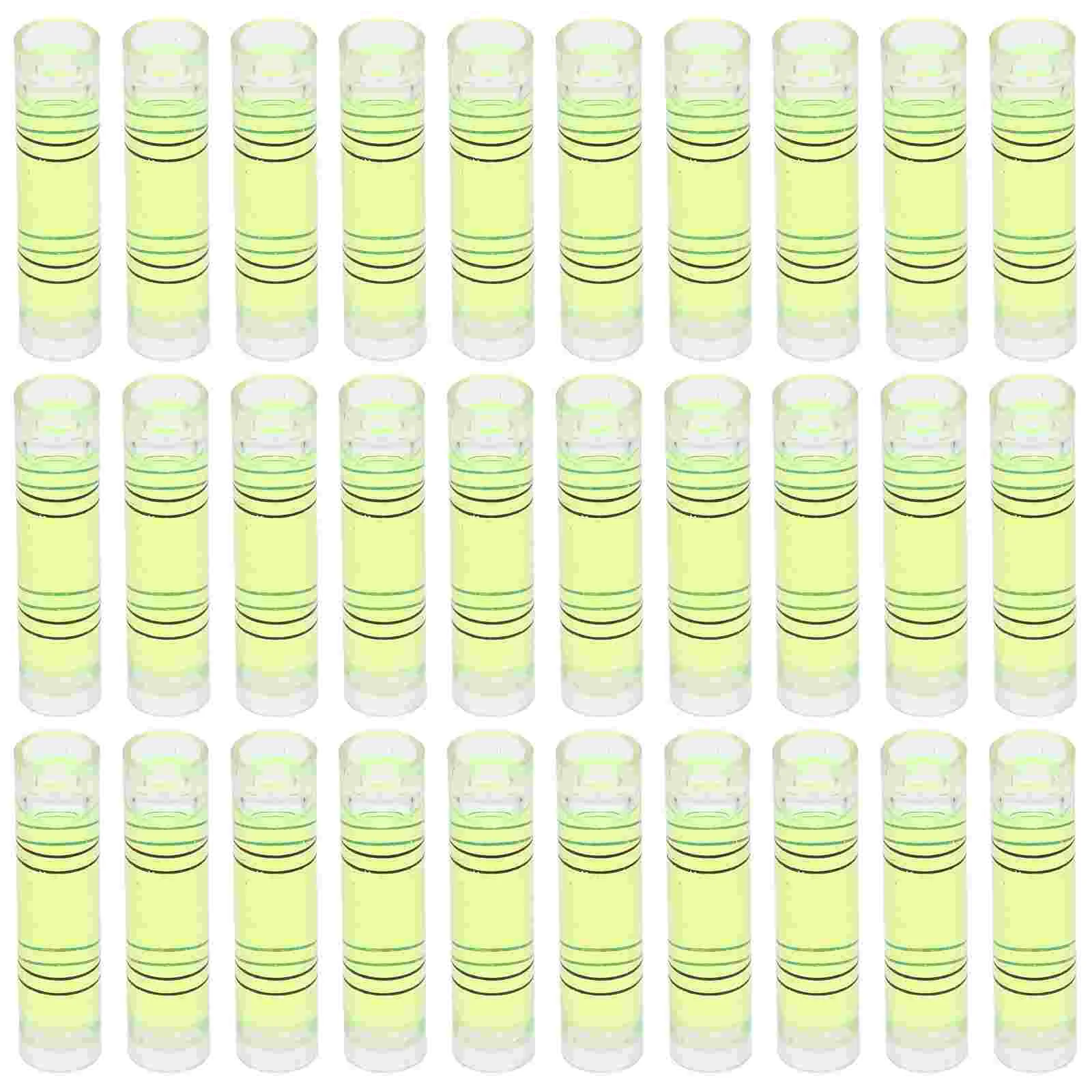 50 Pcs Leveling Mini Levelling Instrument Bubble Spirit Small Horizontal Ruler Accessories Light Green