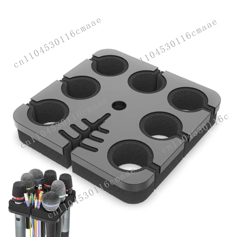 Microphone holder 7-position storage bracket Universal wired wireless microphone holder Expansion rack Protective shelf