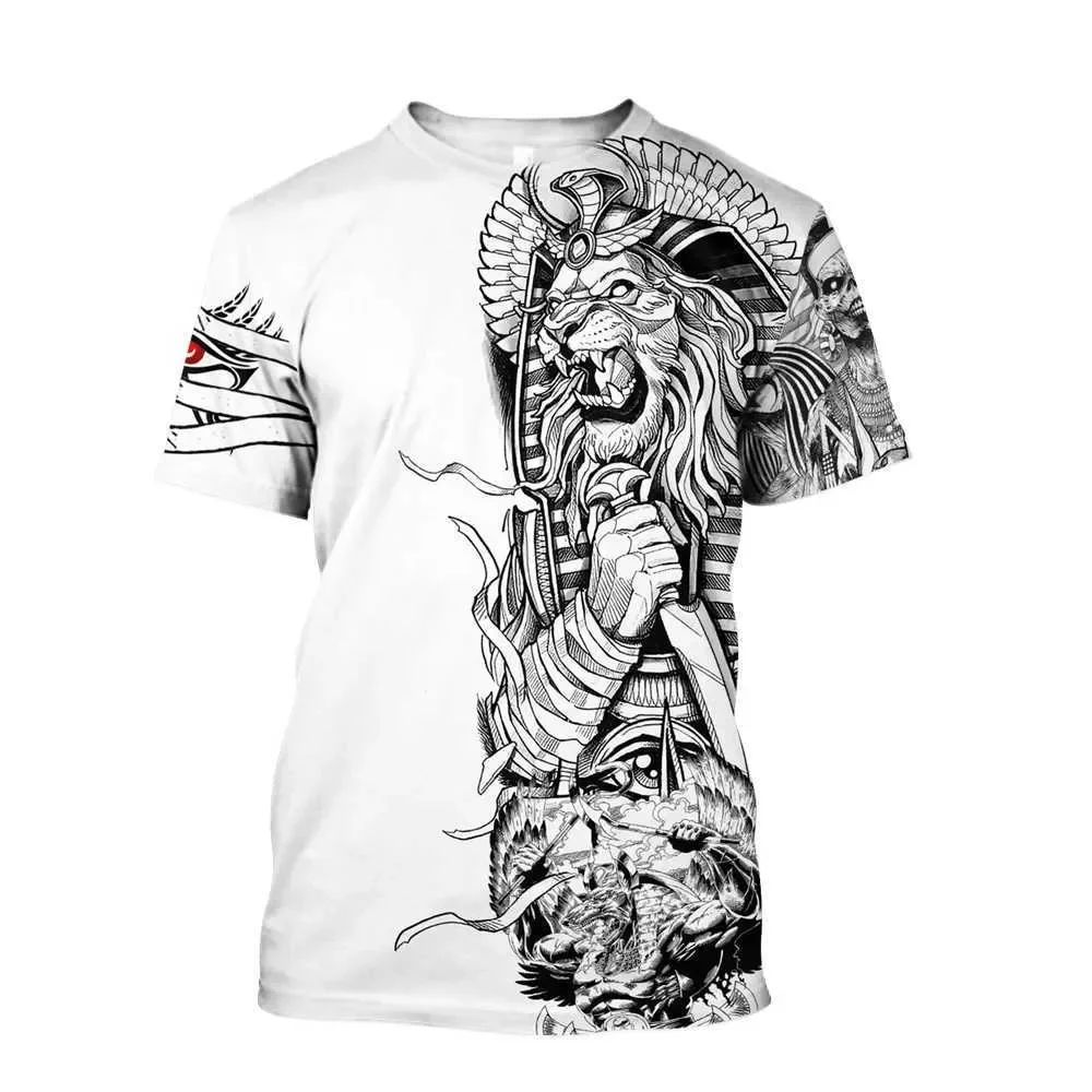 Men's T-Shirts 3D Printed Ancient Egyptian Goddess Pharaoh Mens Short Slve T Shirt Harajuku Style