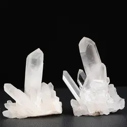 Natural White Crystal Cluster Decoration Crystal Cluster Raw Stone Home Office Decoration Reiki Treatment Stone Gifts