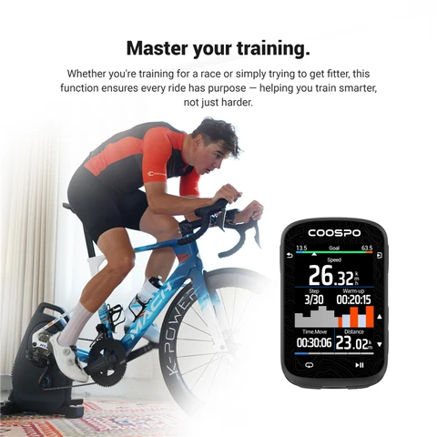 Велокомпьютер COOSPO CS600 с функциями GPS и Bluetooth — фото модели