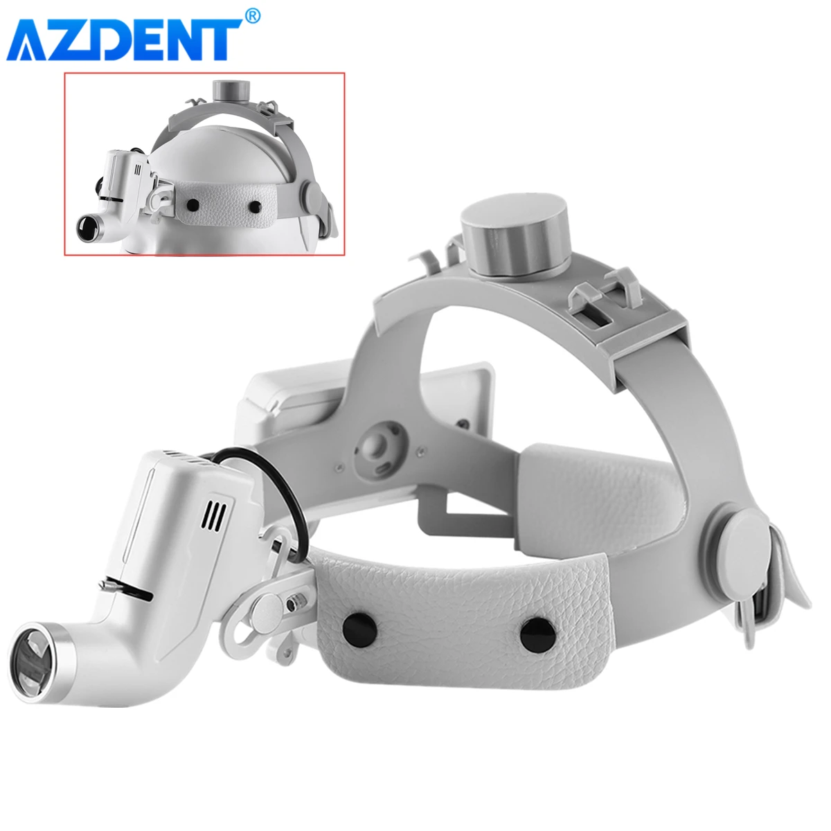 AZDENT Dental Head Light LED Headband Loupe DY-006 5W Lamp for Binocular Loupes Ajustable Dentistry Tools Instrument for Dentist