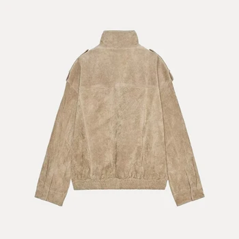 جاكيت جلدي أنيق للنساء خريف 20...