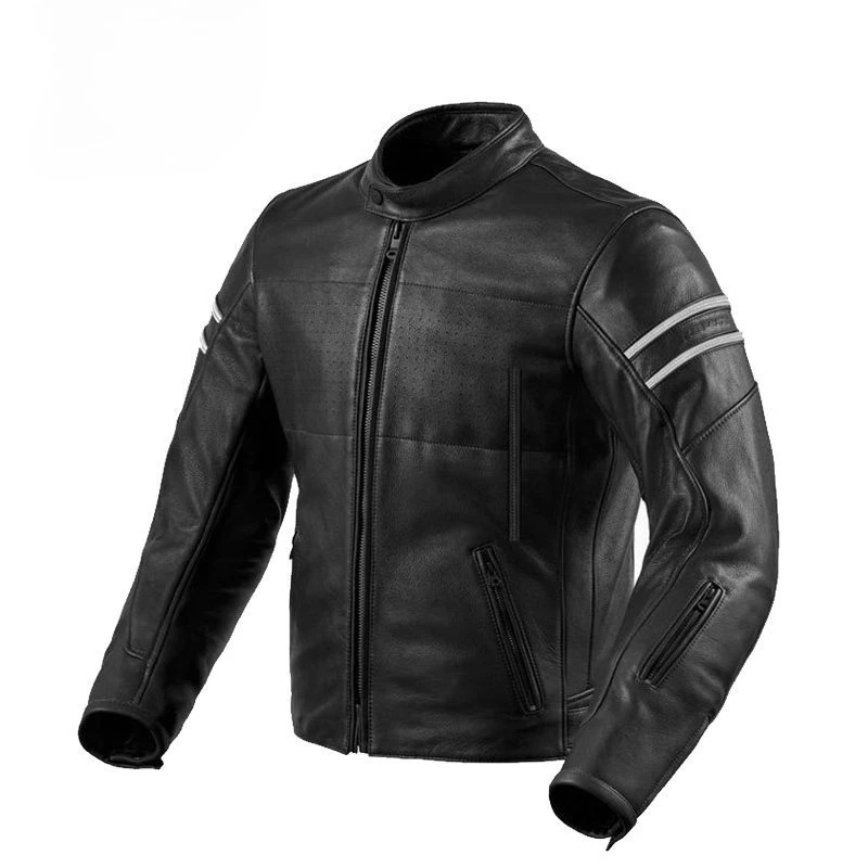 Motorcycle biking suit, men's vintage leather jacket, four seasons jacket, motorcycle racing winter