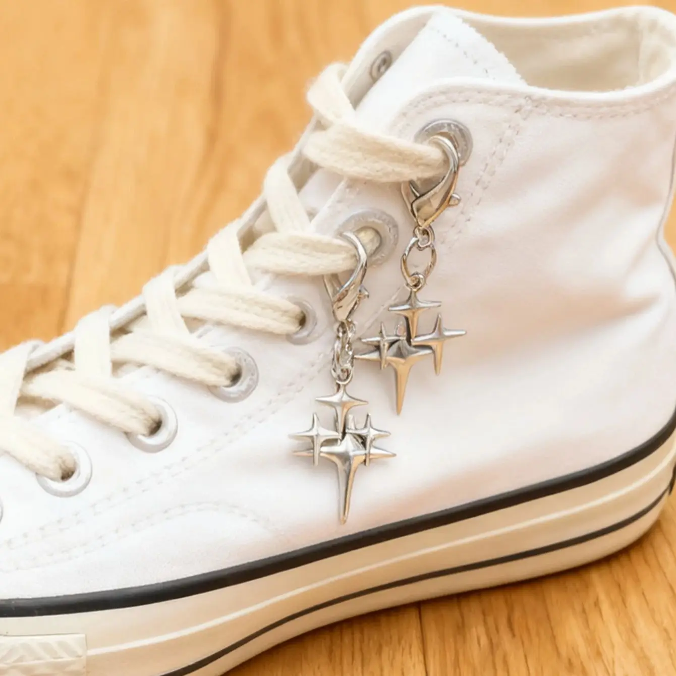 5PCS Alloy Creative Star Shoe Accessories Shoe Lace Pendant Decor Jewelry Gift Sweet Cool Party Clothing Decor
