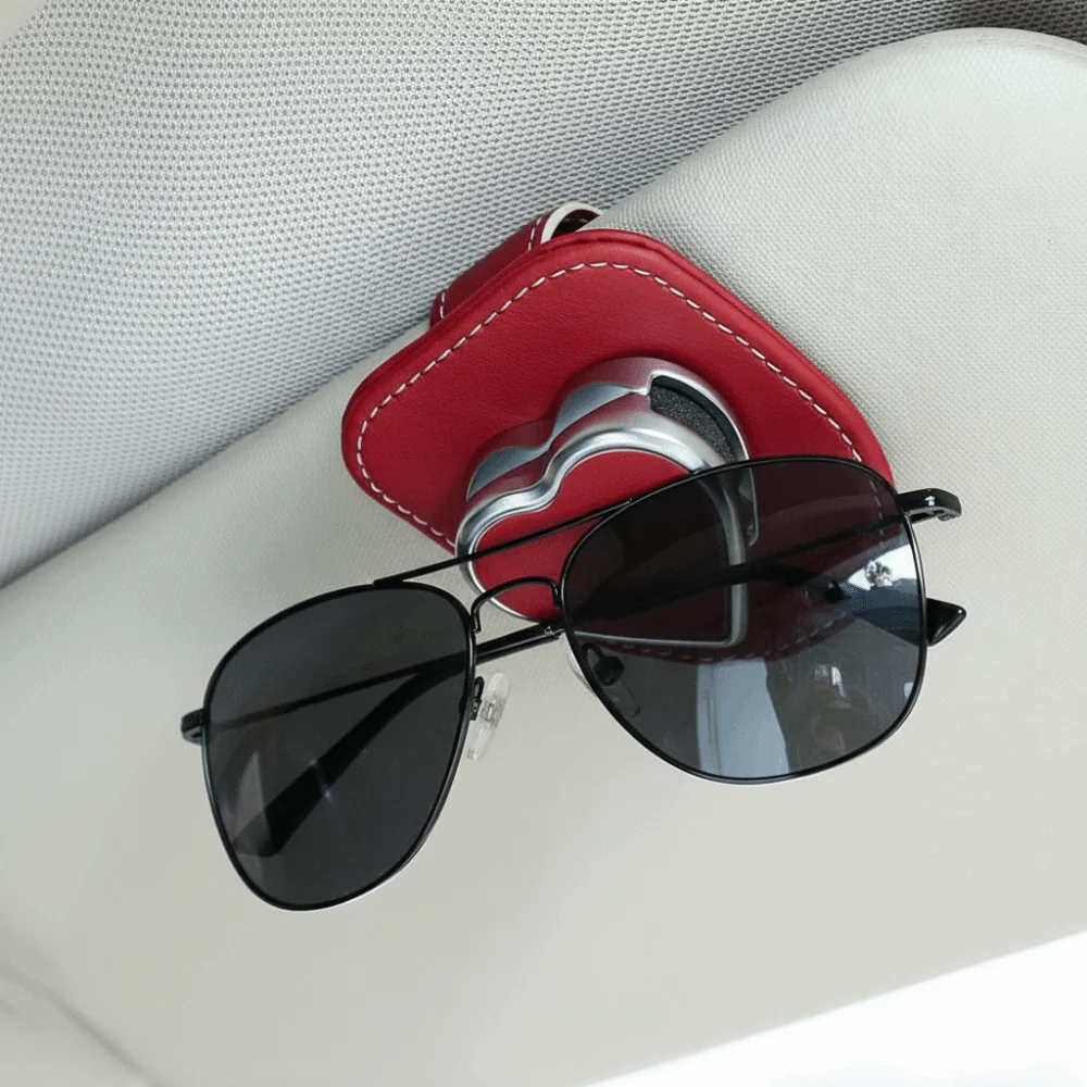 Universal Clip Design Car Sun Visor Glasses Clip Simple Installation Organized Storage Eyeglasses Storage Box Easy Reach