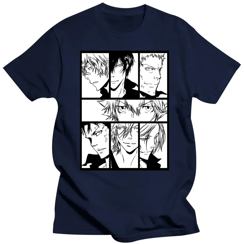 Hitman Reborn T Shirt Red T-shirt Katekyo Hitman Art Men Cotton Tshirt Anime Tees Harajuku Streetwear Short Sleeve heavyweight