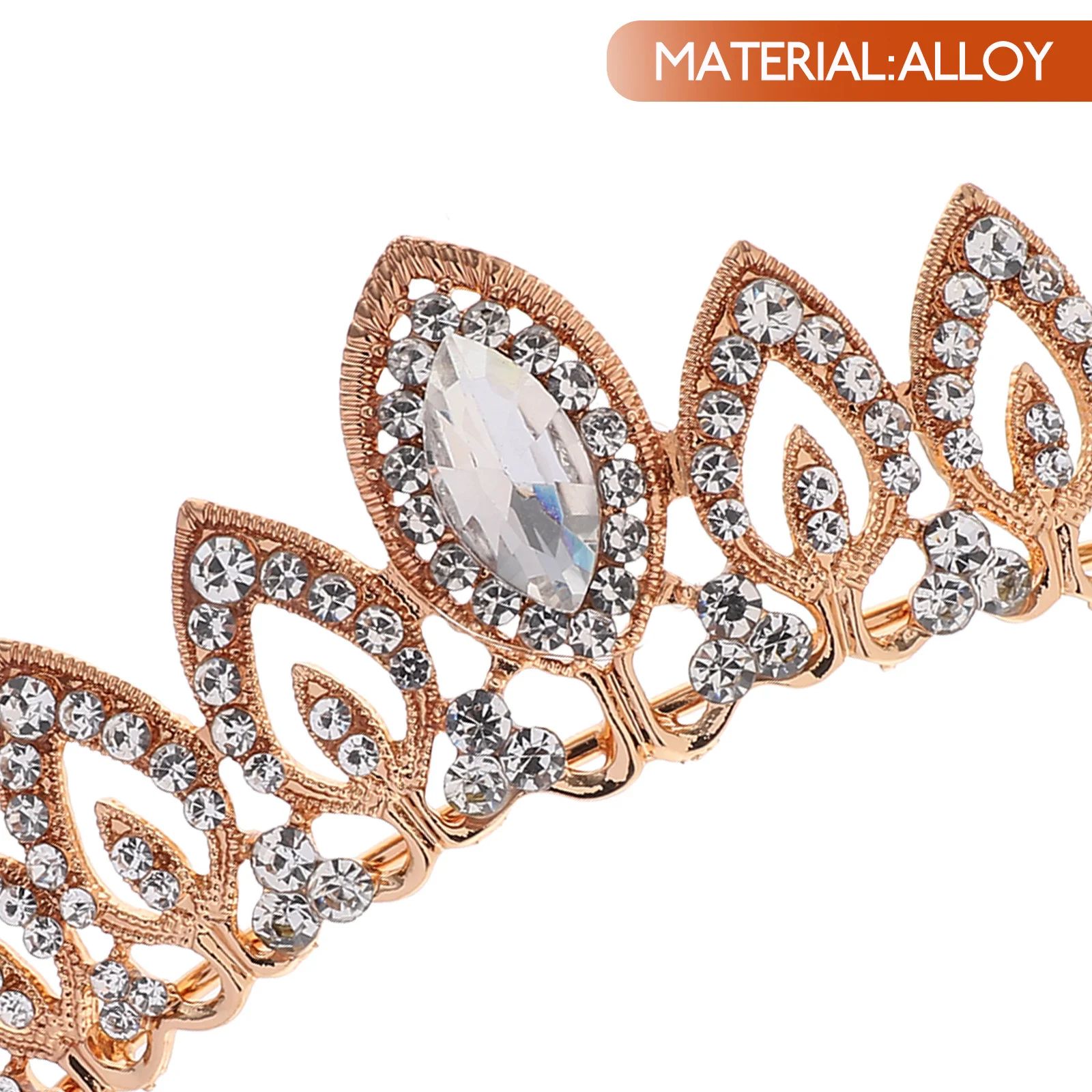 

Rhinestone Crown Headpiece for Women Bridal Wedding Party Prom Formal Cosplay Costume Accessory Lightweight Elegant Sparkling
