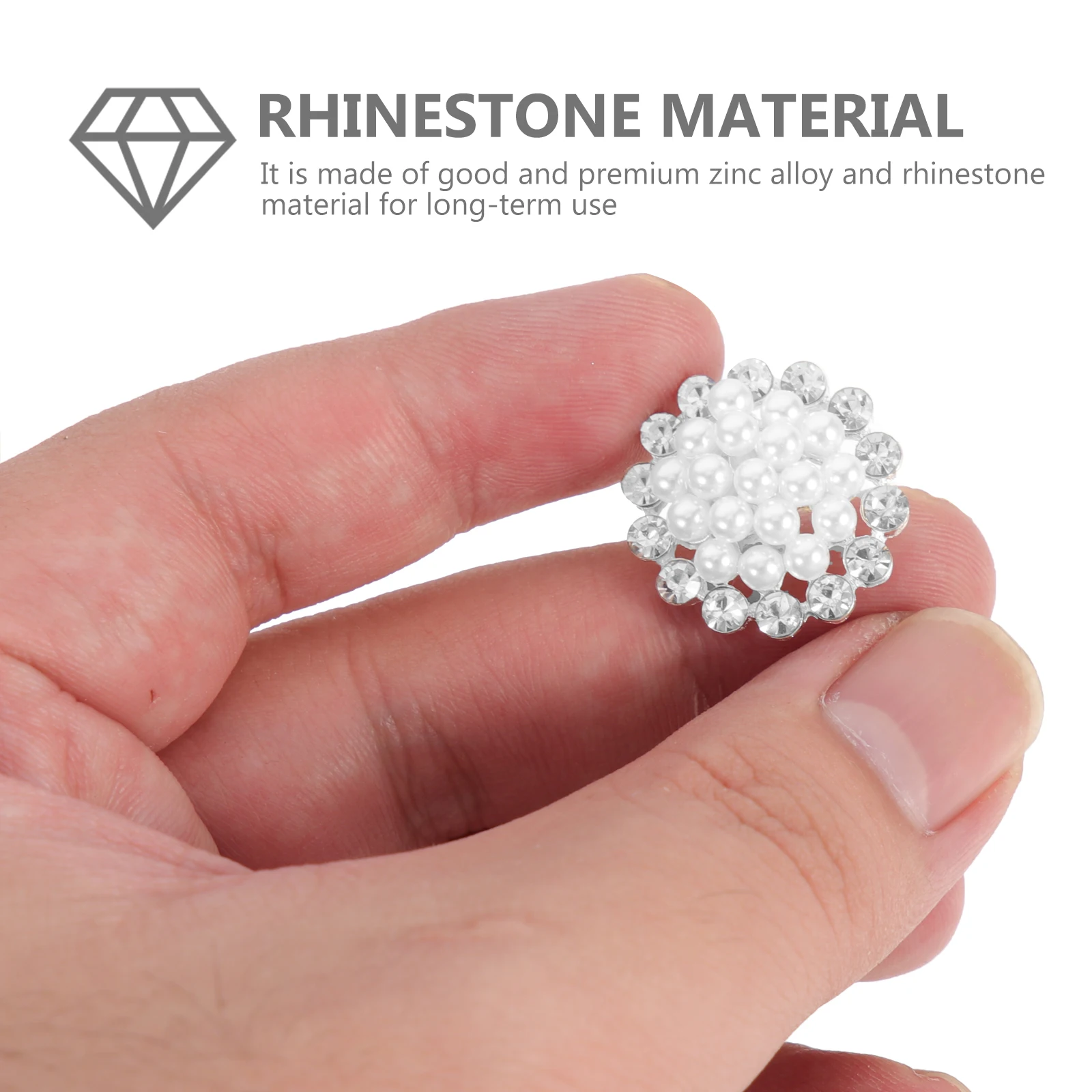 

5Pcs Sturdy Trustworthy Zinc Alloy Buttons Hard Shiny Durable Replaceable Coat Buttons Multifunction Sewing Accessories