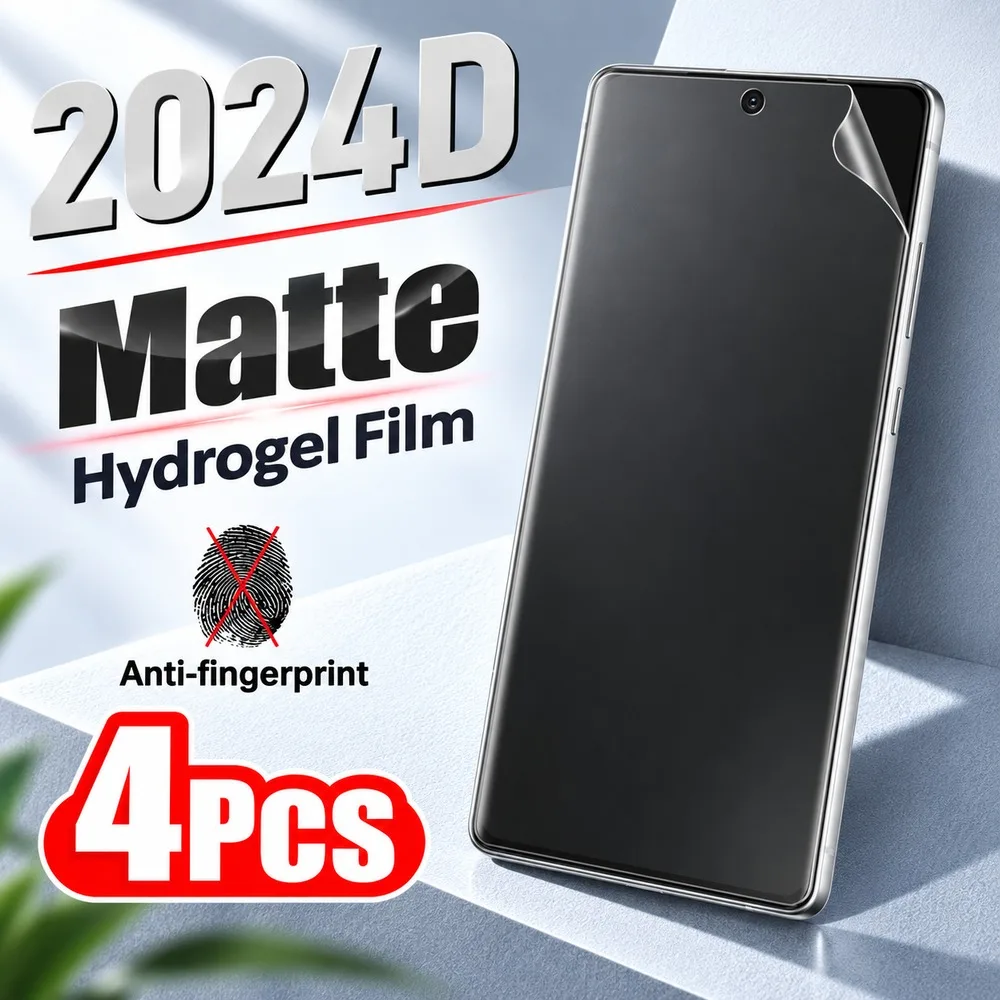 4PCS Matte Hydrogel Film For Samsung Galaxy S25 Ultra S25+ S25 Anti Glare Screen Protector For Samsung Galaxy S25 Edge S25 FE