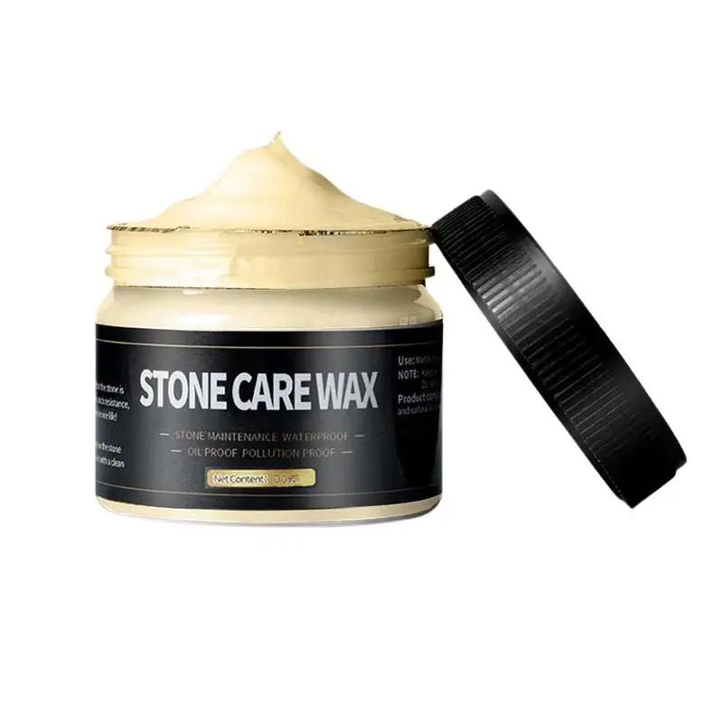 Stone Polishing Wax Stone Care Wax Ceramic Paste Stone Floor Glazing Maintenance 80g Tile Wax For Granite Marble Soapstone Quart