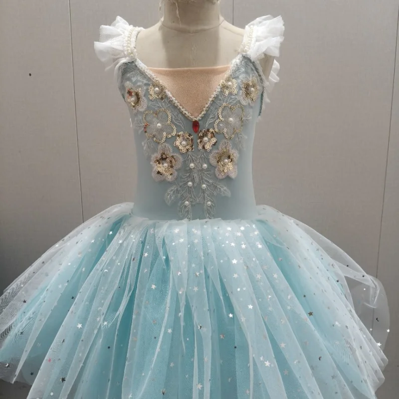 pd07063-ガールズ-バレエ-チュチュドレス-キッズ-ダンスコスチューム-ステージパフォーマンスと日常練習用