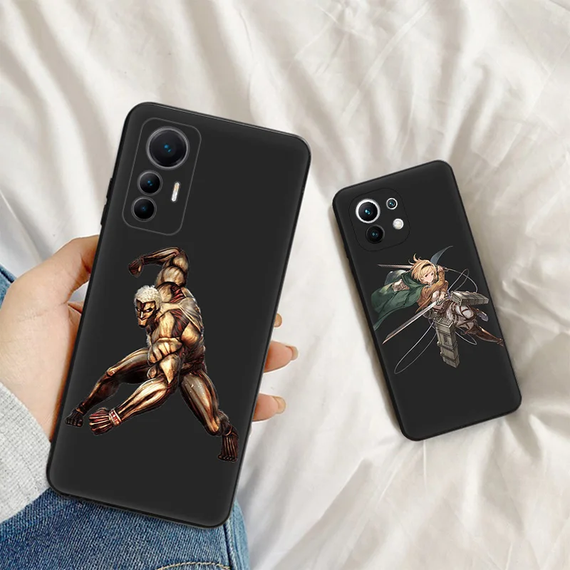 Silicone Soft Phone Case for Redmi Note 13 Pro 4G 5G 12 12c 13c Note12 Xiaomi 12t 12x 13Lite 12Lite Attack on Titan Cover image 3