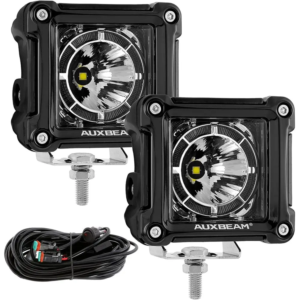 

3-Inch Auxbeam FA Series LED Cube Lights with DRL and 2 Modes, Spot Beam, Offroad Lights, 20W Driving Spotlights, Pair for 4x4 V