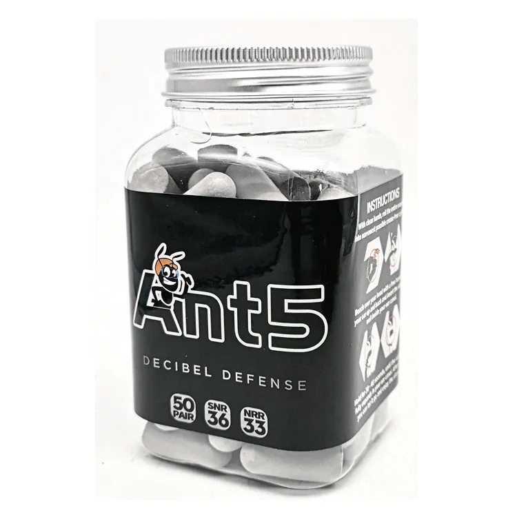 ANT5PPE Soundproof Noise Cancelling Cheaper No Corded Foam Earplugs with Individual Packing