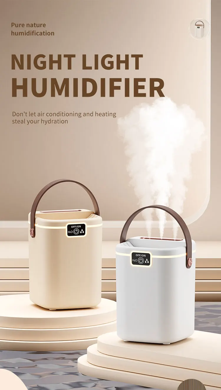 Danoz AirSmart Tinsol 2L humidifier triple nozzles 280ml/h mist output bedroom living room USB Type-C