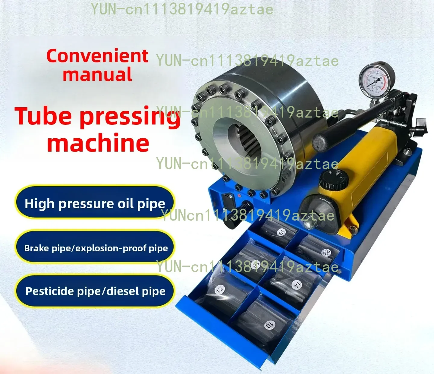 Portable Manual Shrinking Machine  Hydraulic Shrinking Machine Steel Pipe Buckle Press