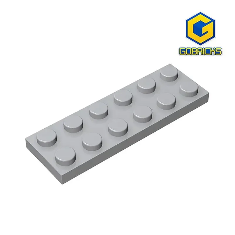 

Gobricks GDS-512 Plate 2 x 6 compatible with lego 3795 pieces of children's DIY building block Particles Plate DIY