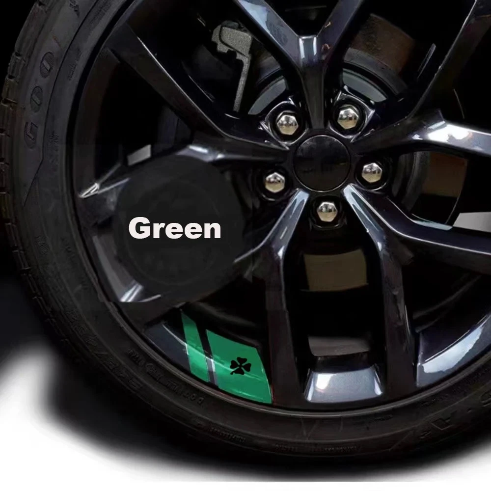 Alfa Romeo Special Reflective Wheel Rim Decal Anti Scratch Decor Sticker For Giulia 147 156 159 Mito Stelvio Sportiva Giulietta