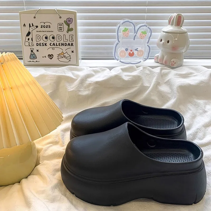 

Женское Thi Bot Slip-On oes Весенняя легкая платформа Clog oes Easy Wear Hole oes Корейский материал EVA